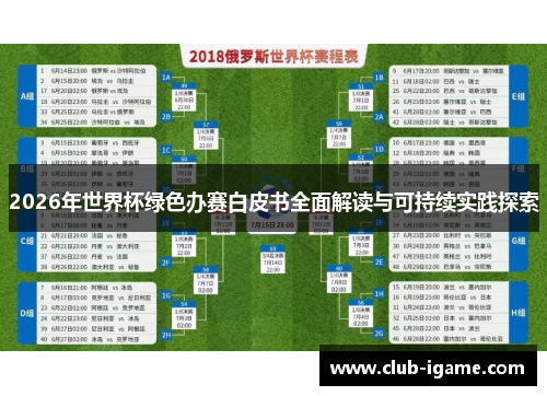 2026年世界杯绿色办赛白皮书全面解读与可持续实践探索
